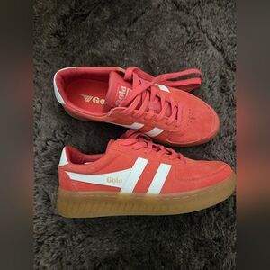 Gola Women's Red and White Sneakers